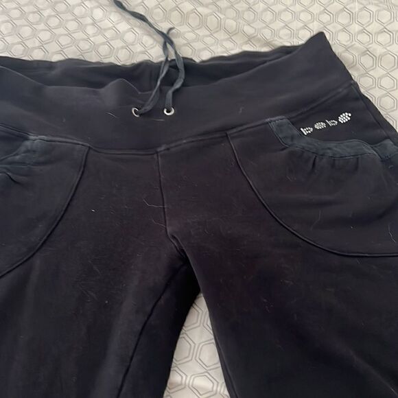 Bebe black flare leg lounging sweatpants - Picture 2 of 4